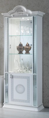 Hochwertige Vitrine Vitrinen Luxus Schrank Holz Italienische Stil Möbel Glas Neu