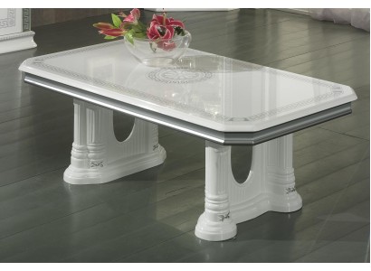 Высококачественный классический журнальный столик в белом цвете для гостиной