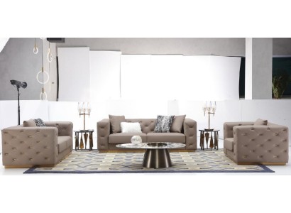 Sofagarnitur 321 Sitzer Modernes Sofa Möbel Wohnzimmer Designer Sofa Textil Neu