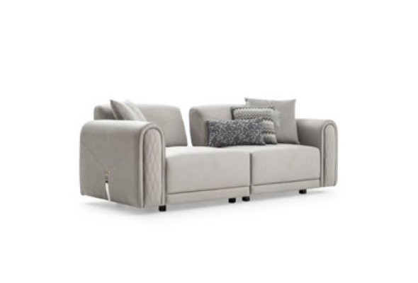 Sofagarnitur 3+3+1 Sitz Set Design Sofas Polster Leder Couchen Sofa