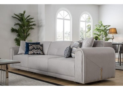 4-х местный стильный лаконичный диван в текстильной обивке