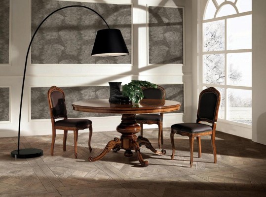 Dining room Tables Round Furniture Dining table Luxury Round Table Solid Wood Italy new