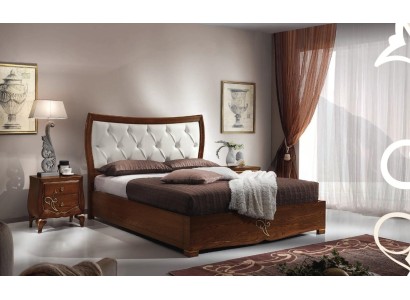 Бесподобный деревянный комплект для спальни с кроватью и прикроватными тумбочками