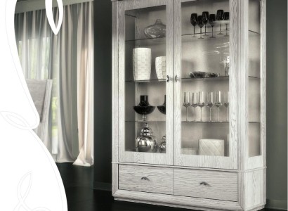 Luxury Shop Window Display Case Vitrines Glass Wardrobe Modern Wood Gray Shelf Furniture