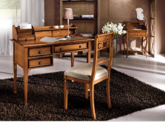 Secretary Desk Italian Style Furniture Furnishings Real wood Furniture Table