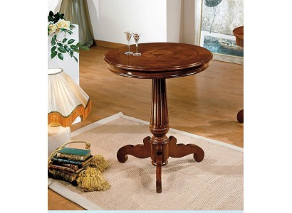 Боковой деревянный дизайнерский кофейный столик с элегантным подстольем