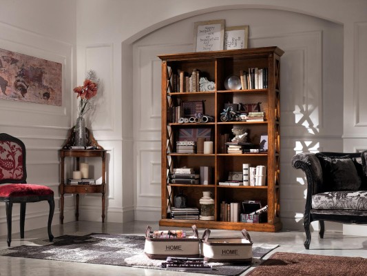 Wohnzimmer Vitrine Schrank Bücher Regal Anrichte Klassische Möbel Regale Holz