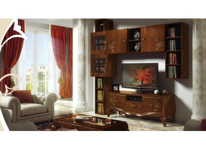 Klassisch Gruppe rtv Set Wohnzimmer Vitrine tv Modern Holz Möbel Schrank Stil