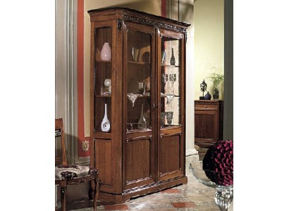 Vitrine Holz Luxus Schränke Klassische Anrichte Design Möbel Italienische Braun