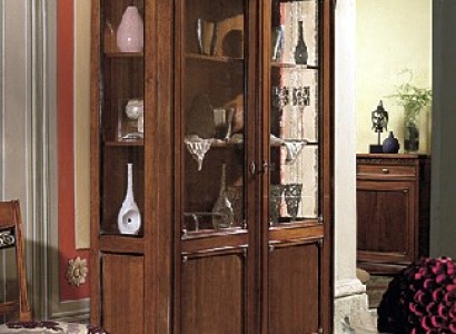 Vitrine Holz Luxus Schränke Klassische Anrichte Design Möbel Italienische Braun