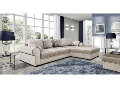 Stoff L-Form Couch Wohnlandschaft Ecksofa Garnitur Modern Design Sofa Textil