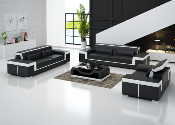 Sofa 3+1+1 Sofagarnitur Sitzer Set Design Polster Couchen Couch Modern