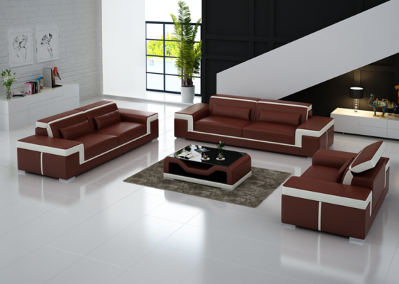 Sofa 3+1+1 Sofagarnitur Sitzer Set Design Polster Couchen Couch Modern