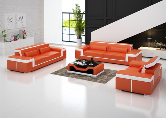 Sofa 3+1+1 Sofagarnitur Sitzer Set Design Polster Couchen Couch Modern