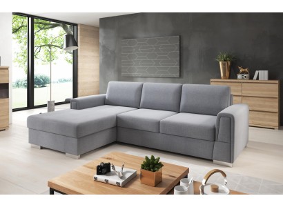 Wohnlandschaft Ecksofa L-Form Sofa Couch Design Couch Textil Deko Modern