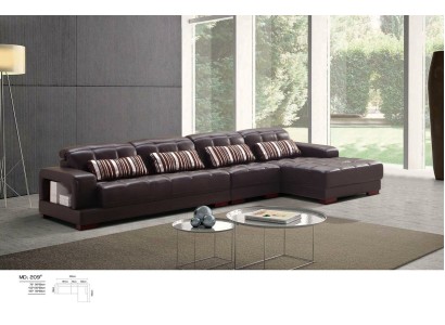 Polster Leder Couch Eck Sofa Wohn Zimmer Landschaft Sofas Neu Eck