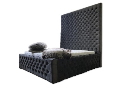 Designer Modern Chesterfield-Bett in modernem Luxusstil mit hohem Kopfteil