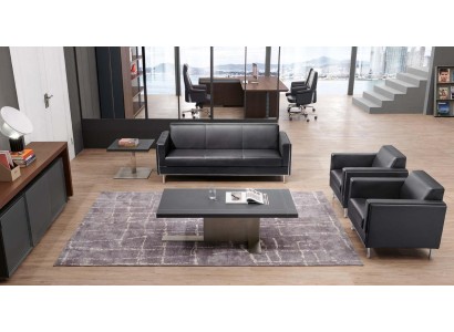 Дизайнерский диванный гарнитур 3+1+1 состоящий из 5-ти частей в элегантном современном стиле