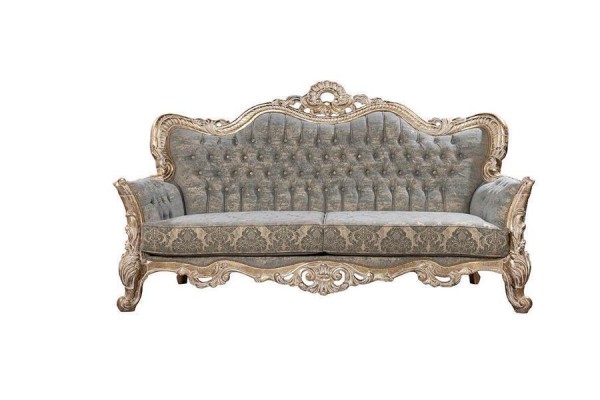 Sofagarnitur Klassische Luxus Sofas Sessel Wohnzimmer set 3+1 Sitz Chesterfield