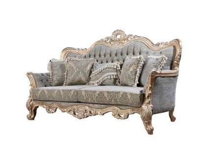 3-х местный диван честерфилд в богатом классическом стиле с роскошным неповторимым принтом итальянского качества