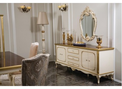 Italienische Möbel Kommode Gold Barock Rokoko Sideboard Kommoden Holz