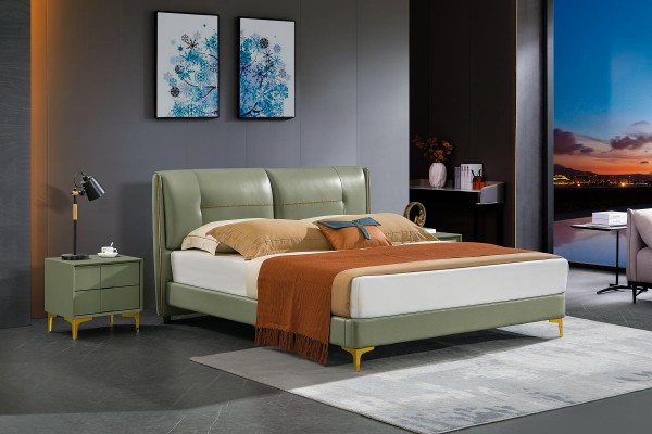 Leder Bett Polster Design Luxus Doppel Hotel Schlaf Zimmer Betten Design