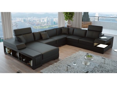 U образный угловой диван в отличном современном дизайне