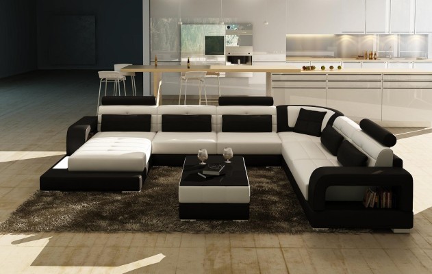 Comfort and style with our modern XXL U-shape sofa for the living room