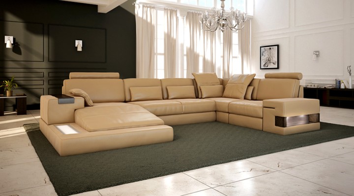 U образный дизайнерский диван в отличном качестве