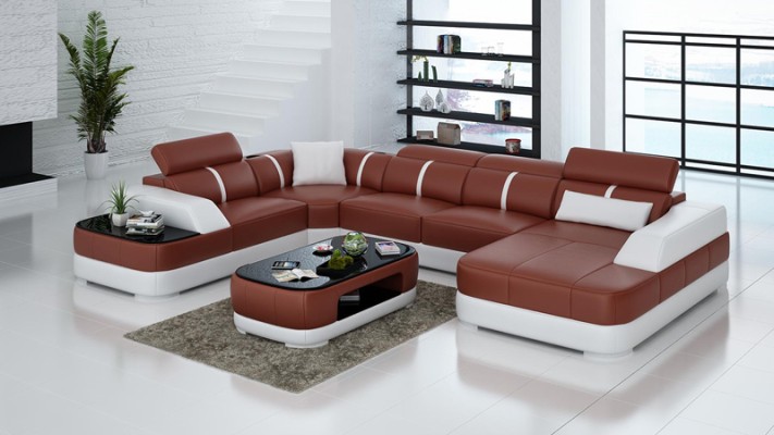 Corner Sofa Couch Upholstery Corner Suite Leather Sofa Couches Living landscape U-shape