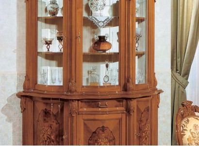 Vitrine Italienische Luxus Möbel Vitrinen Anrichte Schrank Glas Design Schränke