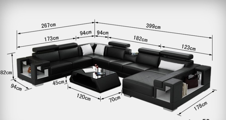 Leather sofa sofa couch living landscape corner sofa corner suite design modern U K5001