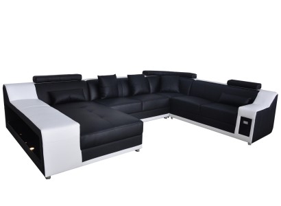 U образный дизайнерский мягкий угловой диван