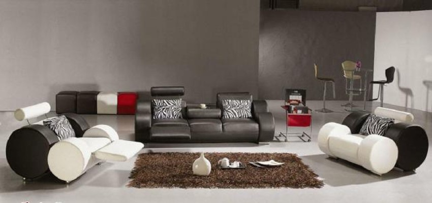 LEDERSOFA mit USB COUCH GARNITUR 3+2+1 SITZER POLSTERGARNITUR DESIGNER SOFA NEU