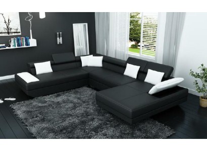 U образный угловой диван в потрясающем дизайне