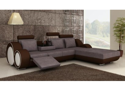 TEXTILSOFA GARNITUR ECKCOUCH ECKSOFA STOFFSOFA WOHNLANDSCHAFT COUCHGARNITUR NEU