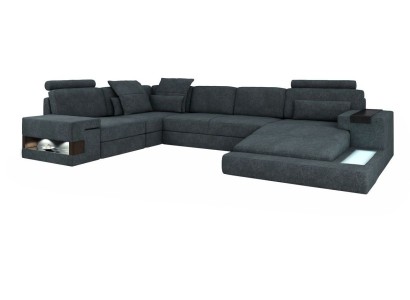 Большой диван U образной формы в современном дизайне