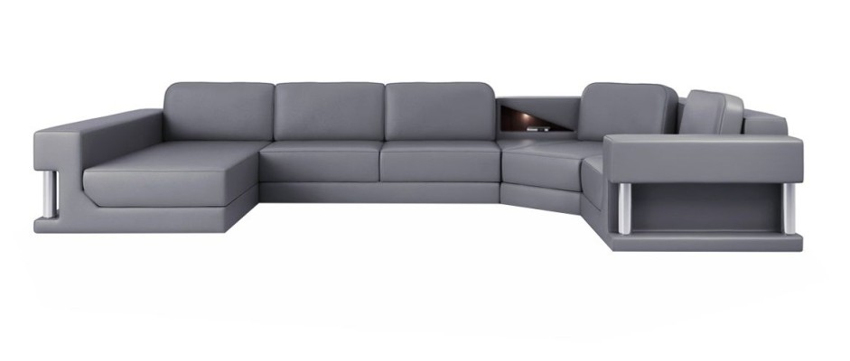 Wohnlandschaft U Form Eck Sofa Couch Polster Ecke Leder Sofa Couchen Möbel Neu