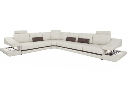 Sofas Design Ecksofa L-Form Möbel Bett Funktionen Textil Leder Schlafsofa Sofas