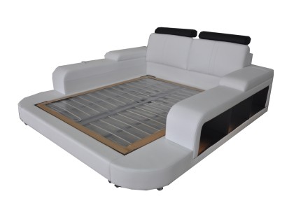 Luxus Leder Design Polster Betten Modernes Doppel 140/160/180/200 Bett