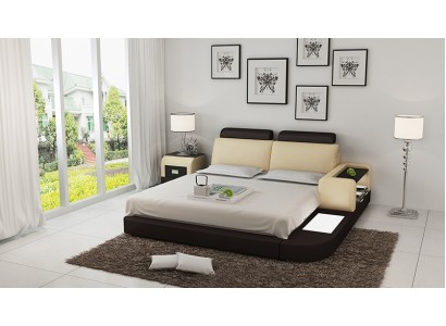 Wasserbett Hotel Doppel Bett Betten Komplett Lederbett Polsterbett Wasser LB8804