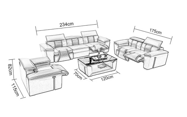 Sofagarnitur 321 Sitzer Set Design Sofa Couchen Polster Couch Modern Tisch Neu