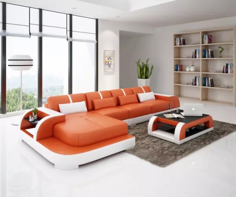 Design Ecksofa Sofa Couch Polster Sofa Eckgarnitur Eckcouch Sitzgarnituren 2tlg.