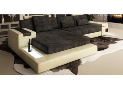 Schlaf Ecksofa Wohnlandschaft Ecksofa Polster Eck Sitz Couch Modern L Form Big