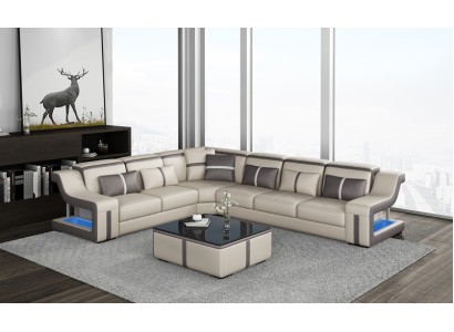 L образный новый угловой диван + столик из качественных материалов 