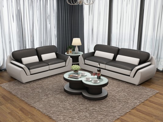 Leather sofa with USB Sofa set new 3+2 Seater Suite Design Modern Sofa G8038C