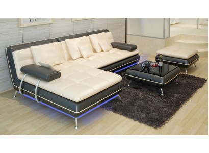 L образный угловой диван для гостиной из отличной мягкой кожи 