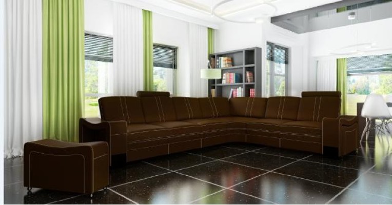 LEDERSOFA XXL WOHNLANDSCHAFT GARNITUR LEDER ECKCOUCH GARNITUR mit USB POLSTER