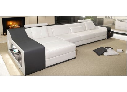 L образный современный диван в отличном привлекательном дизайне 