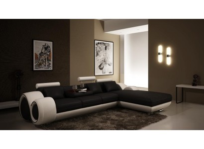 Patentiertes Design Ecksofa Sofa +USB,Polster Leder Ecke Wohnlandschaft BERLIN